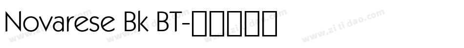 Novarese Bk BT字体转换